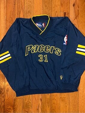 Reggie Miller #31 Indiana Pacers Pro Player Vintage Pullover Size Large